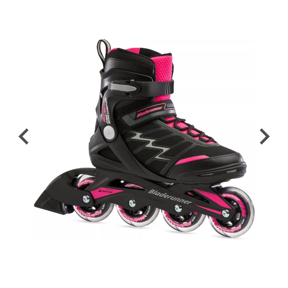 Women's Advantage Pro XT Inline Skates Bladerunner Black and Pink Rollerblades